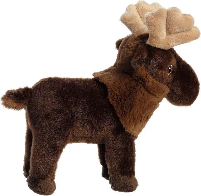 Alt view image 4 of 6 - Aurora® - Medium Brown Eco Nation - 10" Moose - Eco-Friendly Stuffed Animal