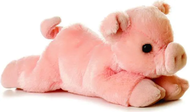 Alt view image 3 of 4 - Aurora® - Small Pink Mini Flopsie - 8" Percy - Adorable Stuffed Animal