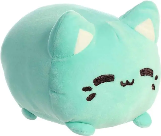 Main image of Aurora® - Small Mint Tasty Peach® - 7" Mint Meowchi - Enchanting Stuffed Animal