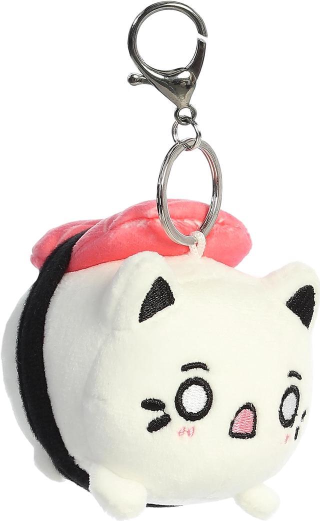 Ecological Pom Pom Keychain White Fantasy Animal Pendant Pom 