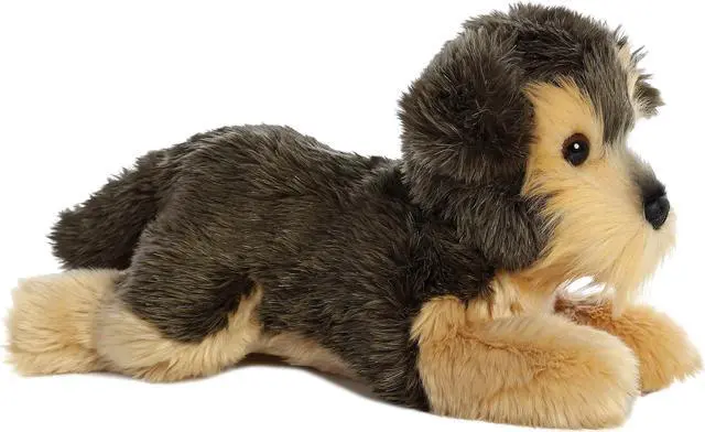 Main image of Aurora® - Medium Gray Flopsie - 12" Yorky - Adorable Stuffed Animal