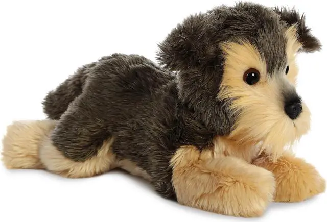 Alt view image 2 of 3 - Aurora® - Medium Gray Flopsie - 12" Yorky - Adorable Stuffed Animal