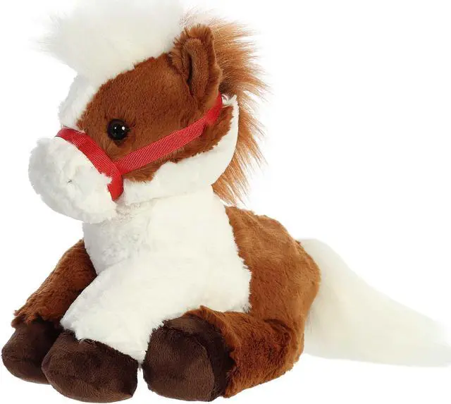 Alt view image 4 of 6 - Aurora® - Medium Brown Breyer® - 11" Pinto Horse - Exquisite Stuffed Animal