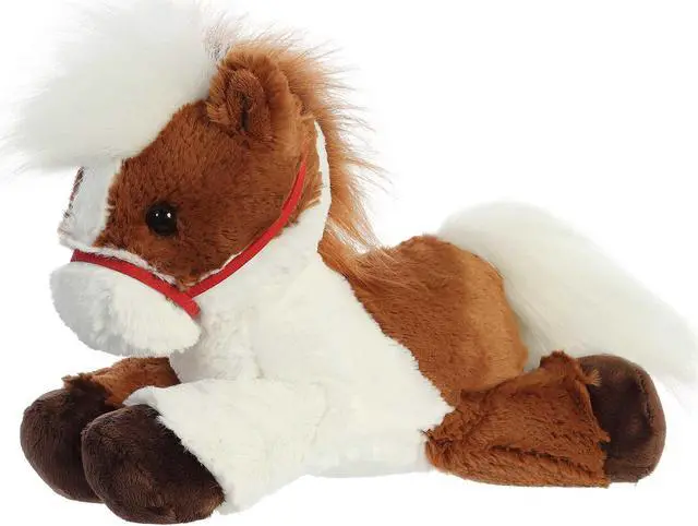 Alt view image 5 of 6 - Aurora® - Medium Brown Breyer® - 11" Pinto Horse - Exquisite Stuffed Animal