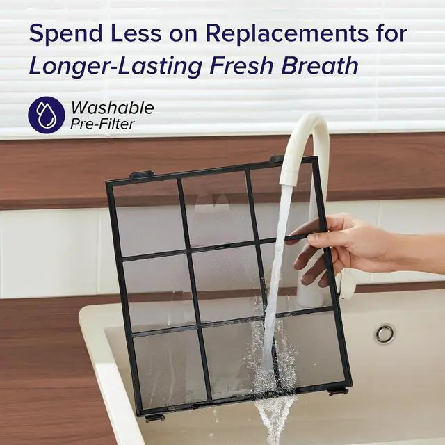 Alt view image 6 of 6 - Air Purifiers for Home Large Room Up to 1800 Ft² in 1 Hr with Washable Pre-Filter, Air Quality Monitor, Smart WiFi, HEPA Sleep Mode for Allergies, Pet Hair in Bedroom, Vital 200S-P, White