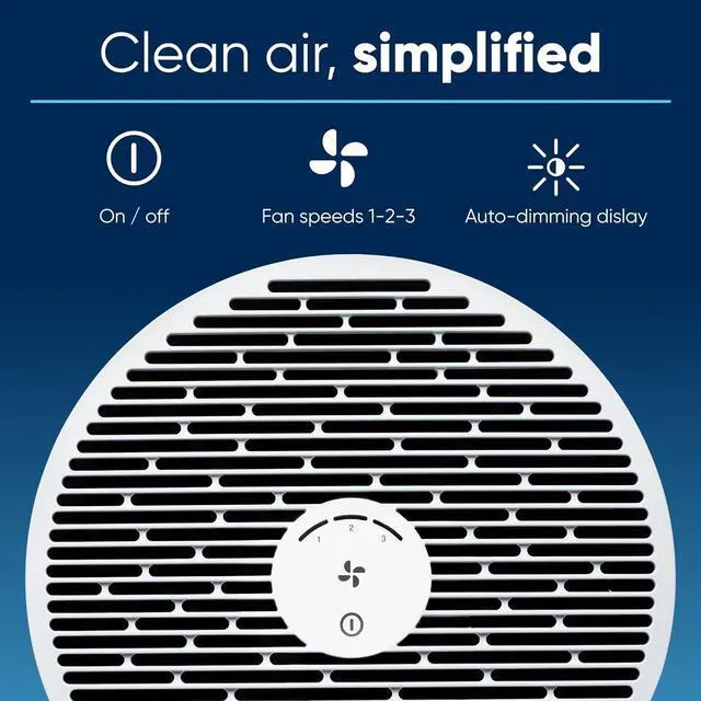 Alt view image 5 of 7 - Mini Air Purifier For Bedroom, Small Room Air Purifiers For Home, Portable Air Purifier For Pets Allergies, Desk Air Purifier For Office, Baby Air Purifier For Nursery, Blue Pure Mini Max