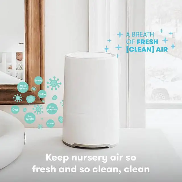 Alt view image 3 of 6 - Baby 3-in-1 Baby Sound Machine for Sleeping, Nightlight + Air Purifier for Bedroom with 3 Fan Speeds, Easy-Change Filter, Auto-Off Timer