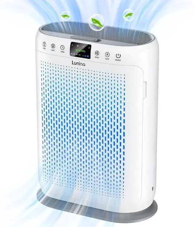 Main image of Air Purifiers for Home Large Room up to 1740sq.ft, LUNINO H13 HEPA Air Filter with PM 2.5 Display Air Quality Sensors, Aromatherapy Function, Air Cleaner for Dust, Smoke, Dander, Pets Hair, Pollen