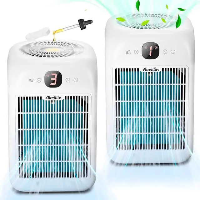 Main image of 2-Pack Air Purifiers for Home Large Room Up to 908 Sq Ft Each One, HEPA Air Purifiers for Bedroom with Aromatherapy, HEPA Filter for Smoke, Pet Dander, 99.9% of 0.1 Microns Particles