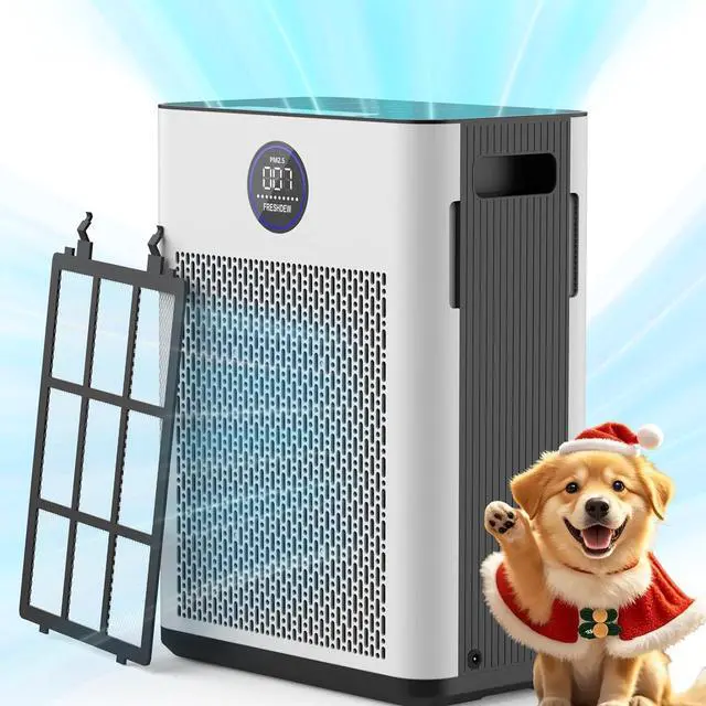 Main image of Air Purifier for Home Up to 2300ft² with H14 True HEPA & Double-Sided Intake | Washable Pre-Filter & Air Quality Sensor | 22dB Ultra Quiet for Bedroom | Allergen/Dust/Smoke/Pet Dander