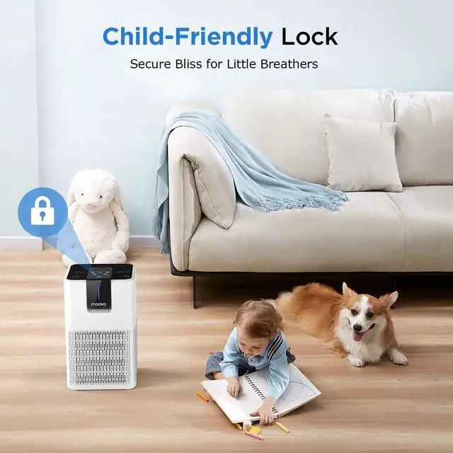 Alt view image 5 of 7 - Air Purifiers for Home Large Room Up to 1250 Ft²,  H13 HEPA Air Purifier for Pets Dust Odor Smoke, Aromatherapy Function, Air Cleaner with 15dB Quiet Sleep Mode for Bedroom Office Living Room