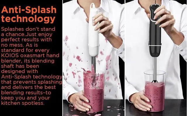 Alt view image 4 of 7 - KOIOS smart Electric 4-in-1 Hand Immersion Blender with 12-Speed Stick