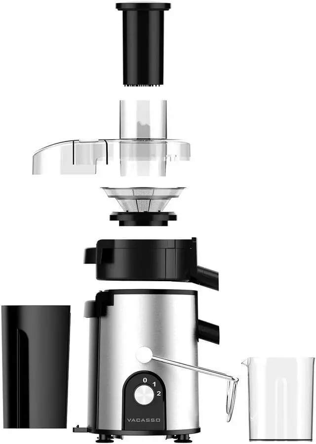 Alt view image 7 of 7 - VACASSO Juicer Machine Easy to Clean with 2 Speeds for Lemon Citrus Celery Orange, 400W Centrifugal Juicer Extractor with Wide Mouth