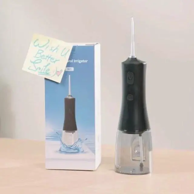 Alt view image 3 of 7 - AIRROBO Water Flosser Cordless Portable Oral Irrigator 2000mAh IPX7