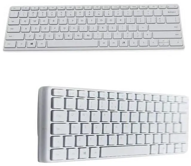 Alt view image 4 of 4 - Designer Compact Keyboard - Slim Portable Wireless Bluetooth Keyboard