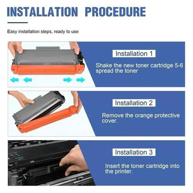 Alt view image 5 of 7 - 2PK TN450 Toner Cartridge for Brother HL-2270DW HL-2280DW HL-2240 Intellifax2840