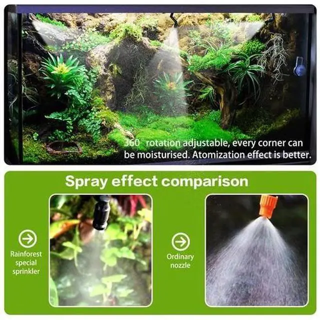 Alt view image 5 of 7 - Reptile Fogger Automatic Reptile Mister Fogger for Terrarium, Timed Terrarium...