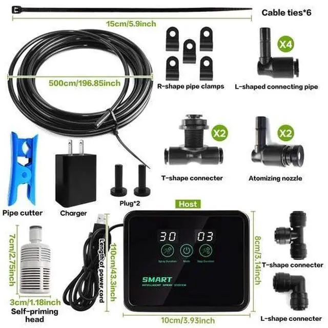 Alt view image 6 of 7 - Reptile Fogger Automatic Reptile Mister Fogger for Terrarium, Timed Terrarium...