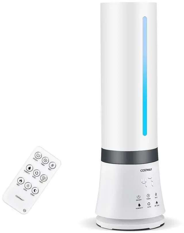 Main image of ARLIME Humidifier for Bedroom, 2.4 Gallon, Auto Shut-off, 3 Mist Levels, 12 Timer, Night Light, Top Fill Warm & Cool Mist Humidifier for Home Office, Dorm, RV