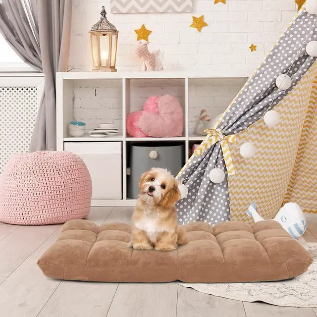 Alt view image 7 of 7 - ARLIME Adjustable Floor Chair, 14-Position Lazy Sofa Chair with Back Support & Thick Padding, Portable Foldable Floor Couch for Adults, Kids, Use in Bedroom, Living Room, Home Theater (Beige)