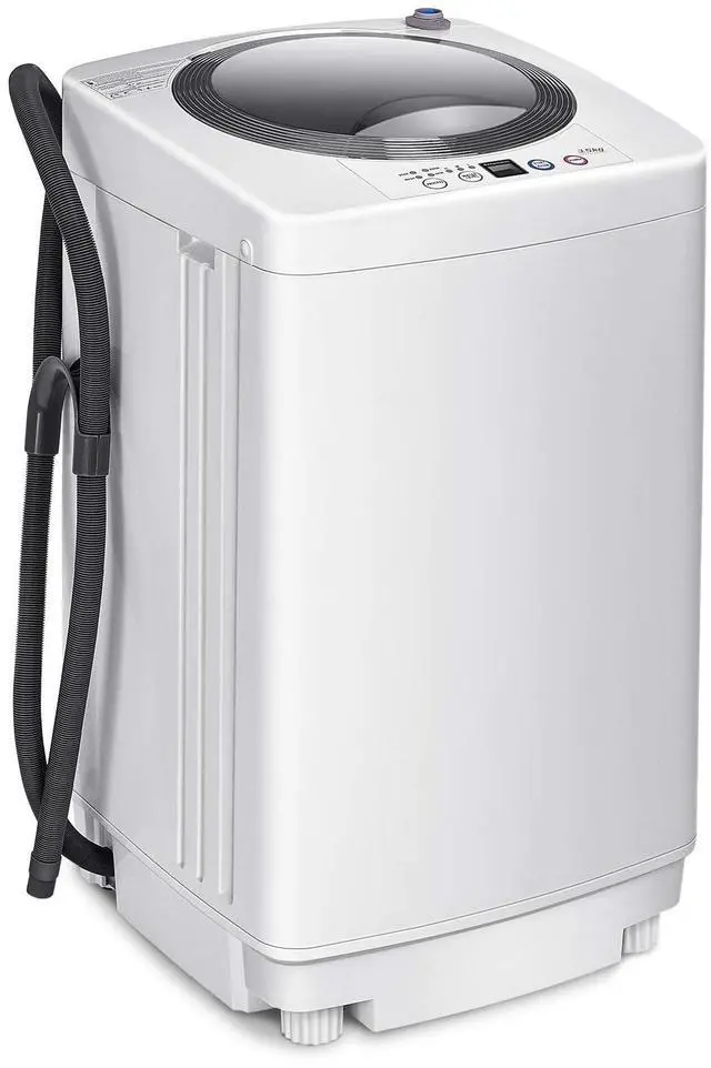 Main image of ARLIME 1.2 Cu.ft Portable Washing Machine Full-Automatic,8 lbs Capacity Laundry Machine W/Drain Pump, Ideal Compact Single Tub Clothes Washer & Spinner for RV, Dorm, Apartment Living