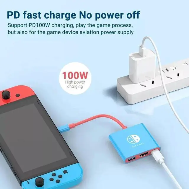 Alt view image 5 of 7 - HDMI TV Dock Nintendo Switch Docking Station OLED Replacement Adapter USB 3.0