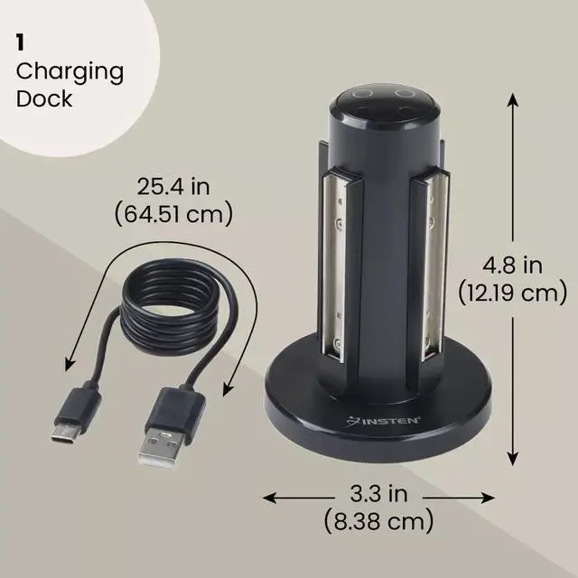 Alt view image 3 of 7 - For Joy-Con Charger, USB Charging Stand Dock Station for Nintendo Switch & OLED