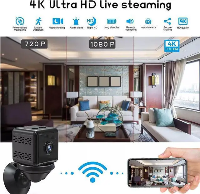 Alt view image 5 of 7 - 1080P Mini Camera WiFi HD IP Night Vision Camcorder Home Security Video Audio