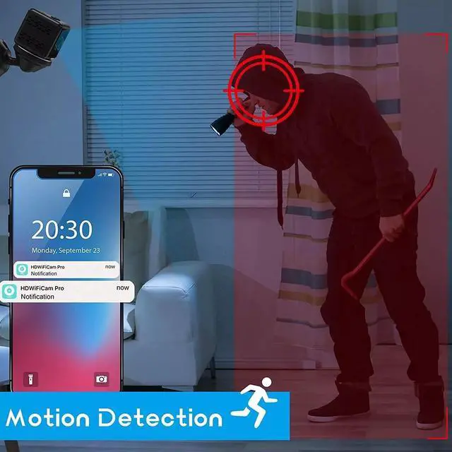 Alt view image 3 of 7 - 1080P Mini Camera WiFi HD IP Night Vision Camcorder Home Security Video Audio