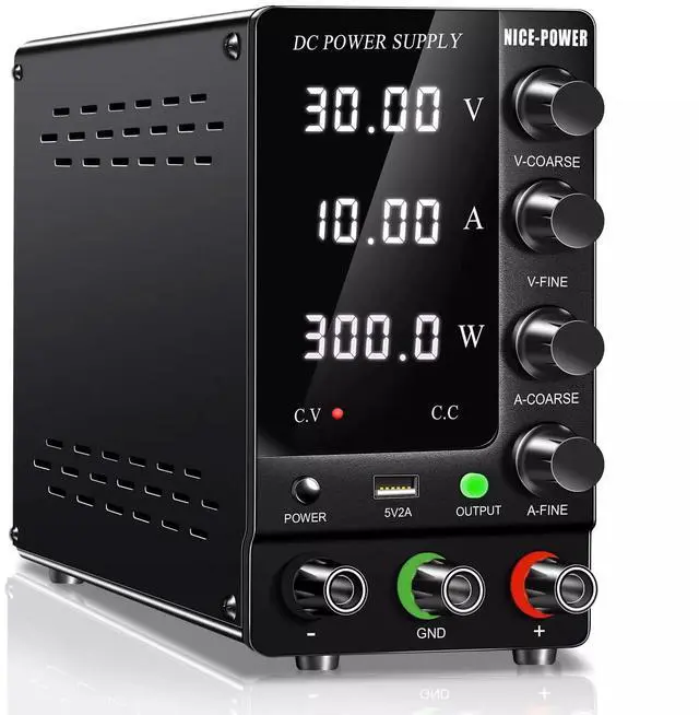 Main image of DC Power Supply Variable 30V 10A, Adjustable Switching Regulated DC Bench Power