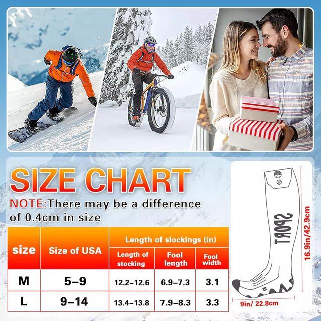 Alt view image 6 of 7 - 8000 Mah Rechargeable Heated Socks for Men Women-App Control Electric Socks, War