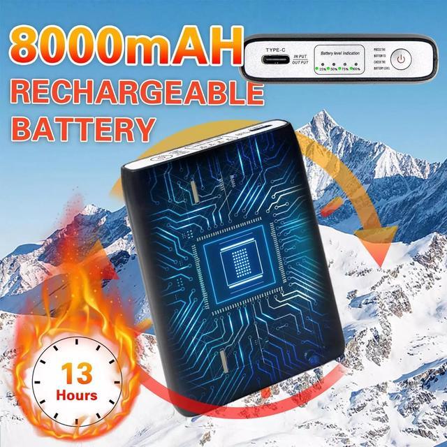 Alt view image 2 of 7 - 8000 Mah Rechargeable Heated Socks for Men Women-App Control Electric Socks, War