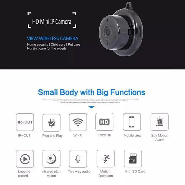Alt view image 4 of 7 - CCTV Camera WiFi 1080P Wireless IR Indoor Outdoor Security Night Vision Home CAM