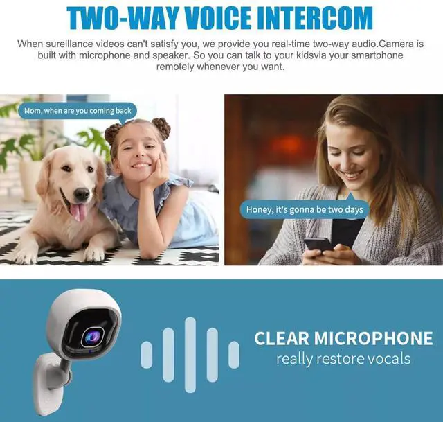 Alt view image 3 of 7 - 1080P HD Security Camera System Outdoor Indoor Home Wireless WiFi Night Camera