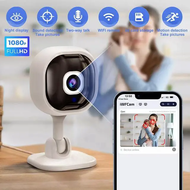 Alt view image 2 of 7 - 1080P HD Security Camera System Outdoor Indoor Home Wireless WiFi Night Camera