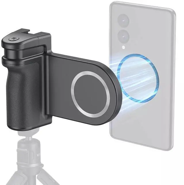 Alt view image 2 of 7 - Magnetic Camera Handle Phone Holder Mount With Bluetooth Shutter Remote Control