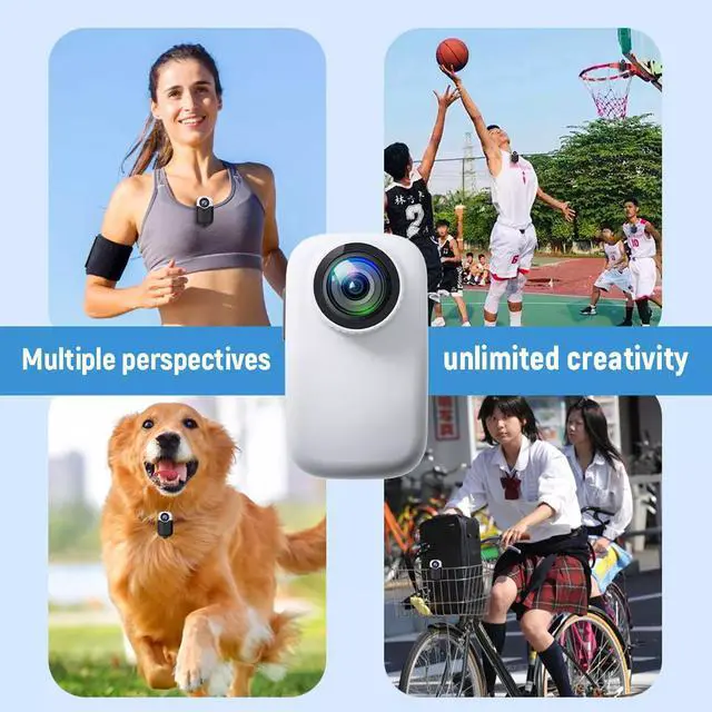 Alt view image 5 of 7 - Sport Action Camera 4K HD Wireless Camera Mini Portable Body Camera Audio DVR 4K Camera + 64GB Card