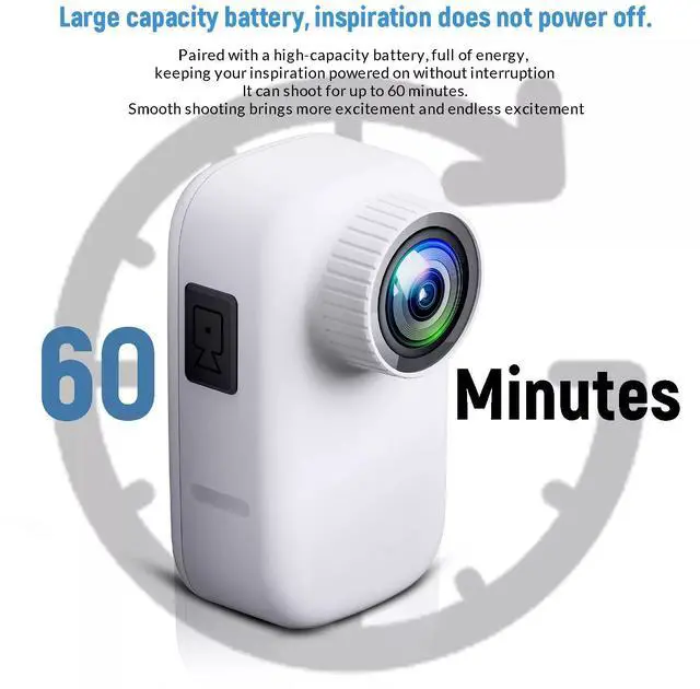 Alt view image 4 of 7 - Sport Action Camera 4K HD Wireless Camera Mini Portable Body Camera Audio DVR 4K Camera + 64GB Card