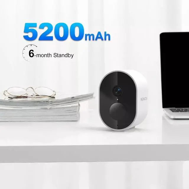 Alt view image 3 of 7 - WEWATCH IPF1 Security Wireless Camera, 1080P HD Video, PIR Detection Alarm, Nigh