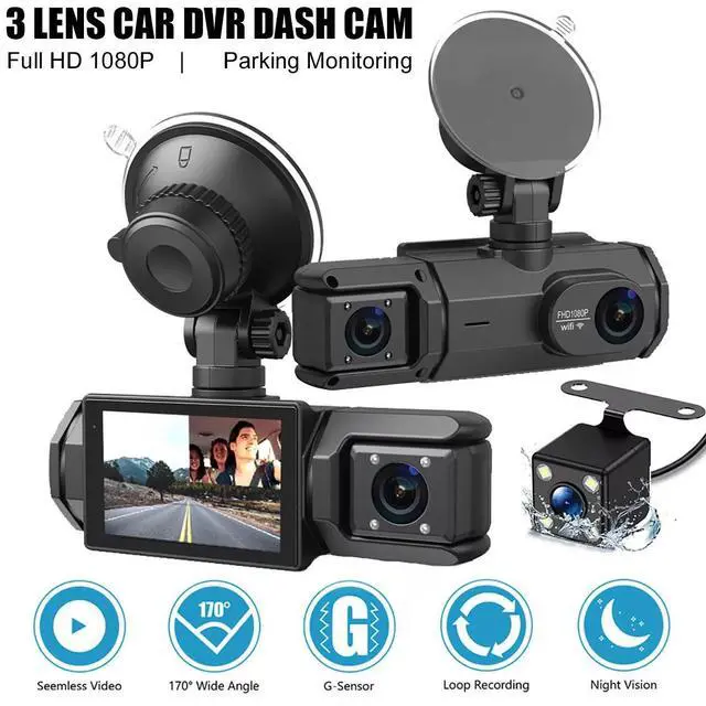 Main image of 2024 WiFi Dash Cam Pro Car Camera Recorder Dual Front Rear HD 1080P Night Vision