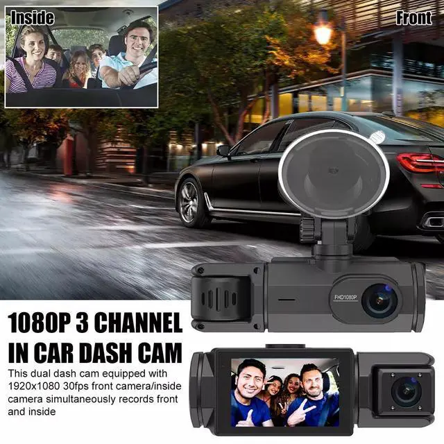 Alt view image 3 of 7 - 2024 WiFi Dash Cam Pro Car Camera Recorder Dual Front Rear HD 1080P Night Vision