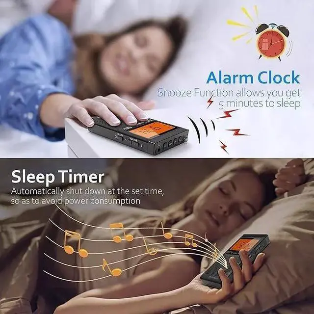 Alt view image 6 of 6 - AM FM Portable Radio Personal Radio with Excellent Reception Battery Operated