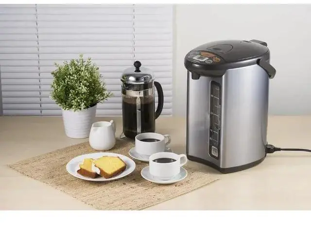 Alt view image 2 of 5 - Zojirushi CD-WCC30 Micom Water Boiler and Warmer (101 oz, Silver Dark Brown)