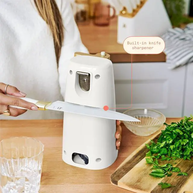 Alt view image 6 of 7 - Beautiful Easy-Prep Electric Can Opener, White Icing by Drew Barrymore