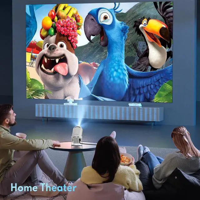Alt view image 4 of 7 - Projector 4K 1080P Support, Mini Projector Smart for Movie Projection Compatible with Phone