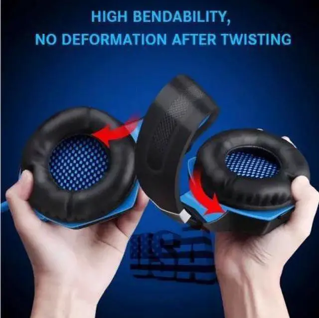 Alt view image 5 of 7 - 3.5mm Gaming Headset Mic LED Headphones Stereo Bass Surround For PC PS4 Xbox ONE