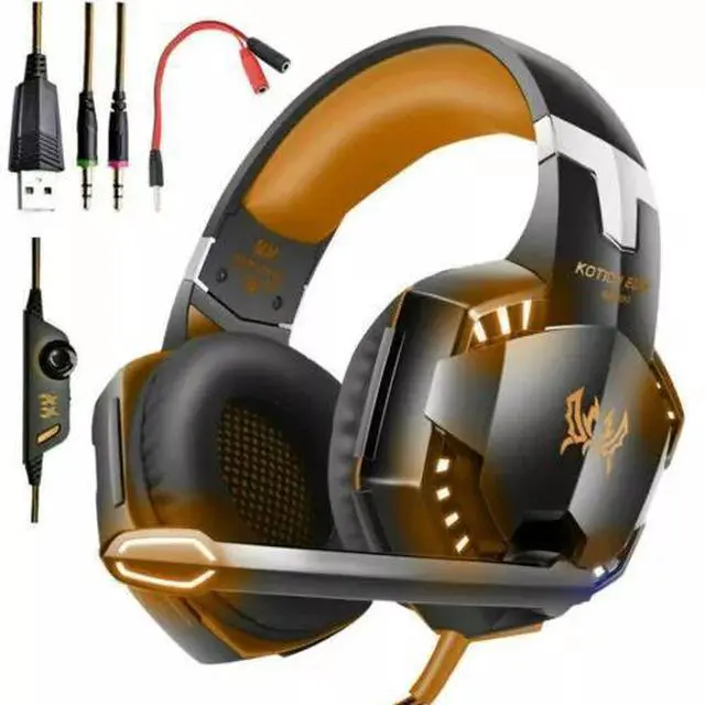 Main image of For PC PS4 3.5mm Gaming Headset Xbox one Headphone with RGB Surround Sound Mic