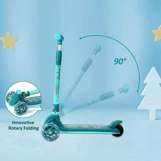 Alt view image 2 of 7 - Kids Scooter 3 Wheel Adjustable Height T-bar Glider For Toddler Kids Aged 3-10