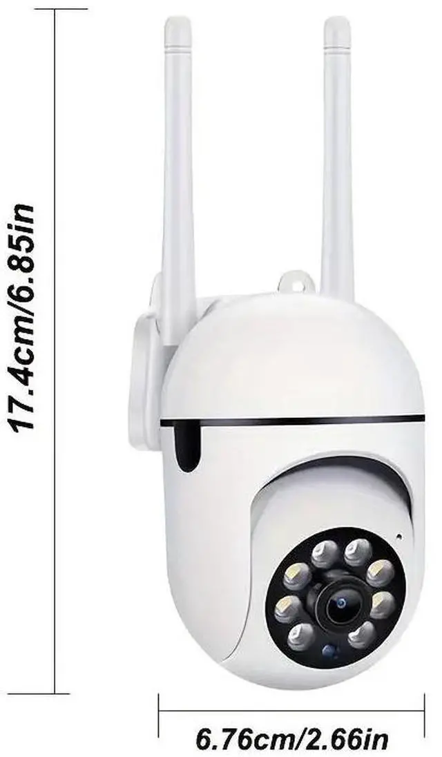 Alt view image 4 of 7 - 4pcs WiFi Security Camera, YI Smart/YI IoT APP, 1080P Ultra HD Dome Camera With PTZ Technology, Wall Hanging, App Control, Audio Motion Alerts, LED Night Vision, Outdoor Use, Non-Waterproof, With USB