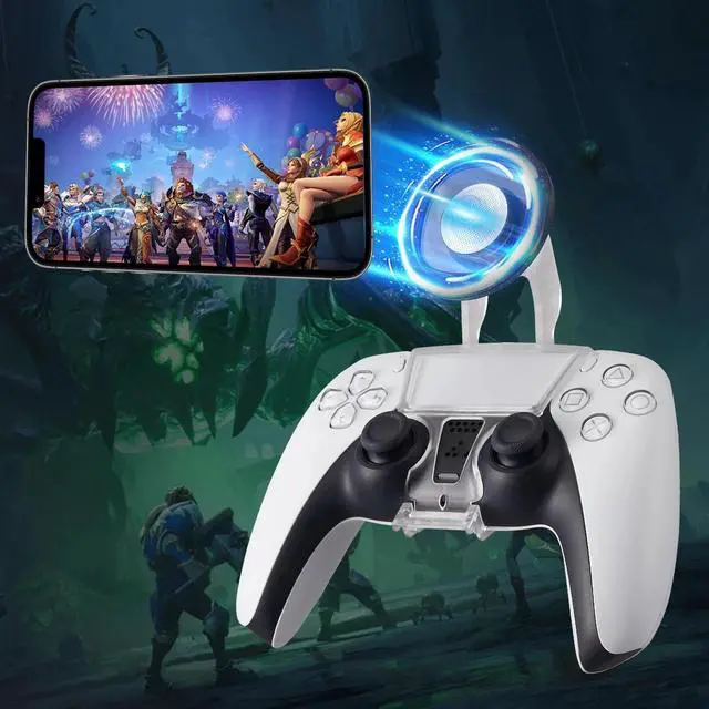 Alt view image 3 of 7 - Smartphone holder For PS5 controller smartphone holder iOS / Android compat